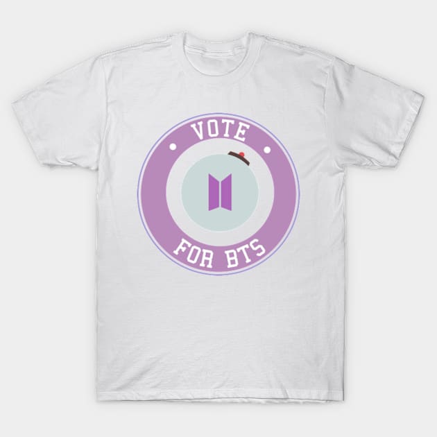 Vote for BTS logo emblem typography T-Shirt by Oricca